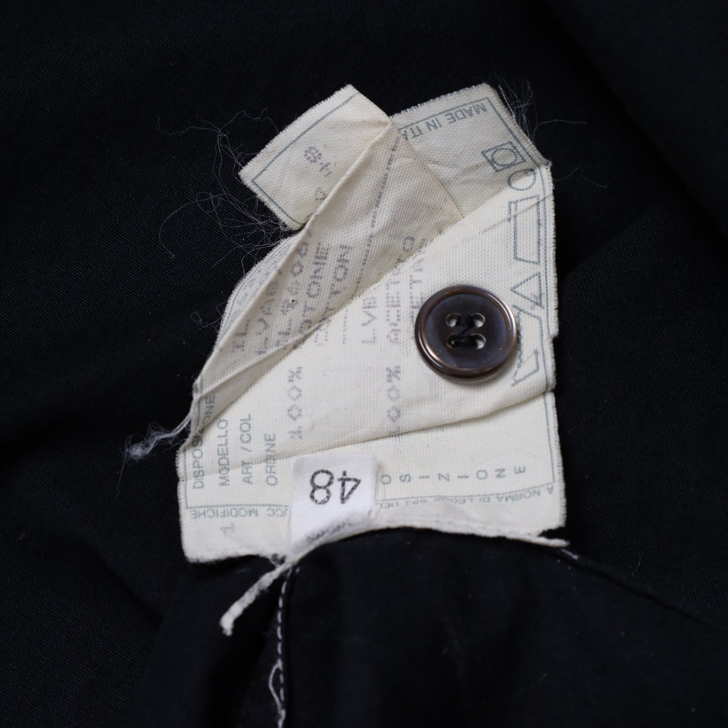 Helmut Lang Spring / Summer 1997 White Stripe Black Shirt