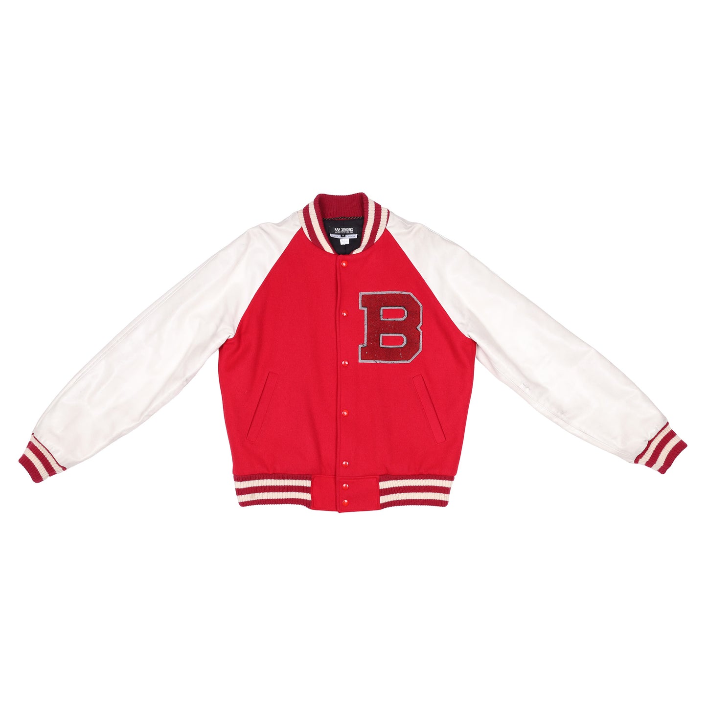 Raf Simons Autumn / Winter 2002 Red Letter Varsity Jacket