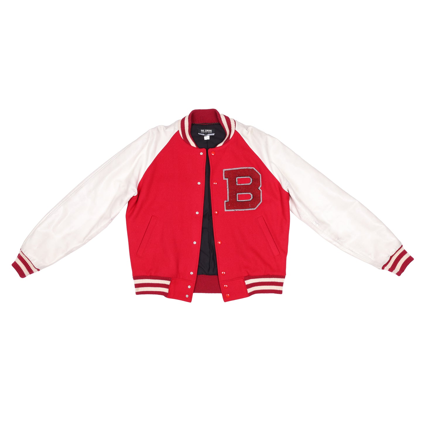Raf Simons Autumn / Winter 2002 Red Letter Varsity Jacket
