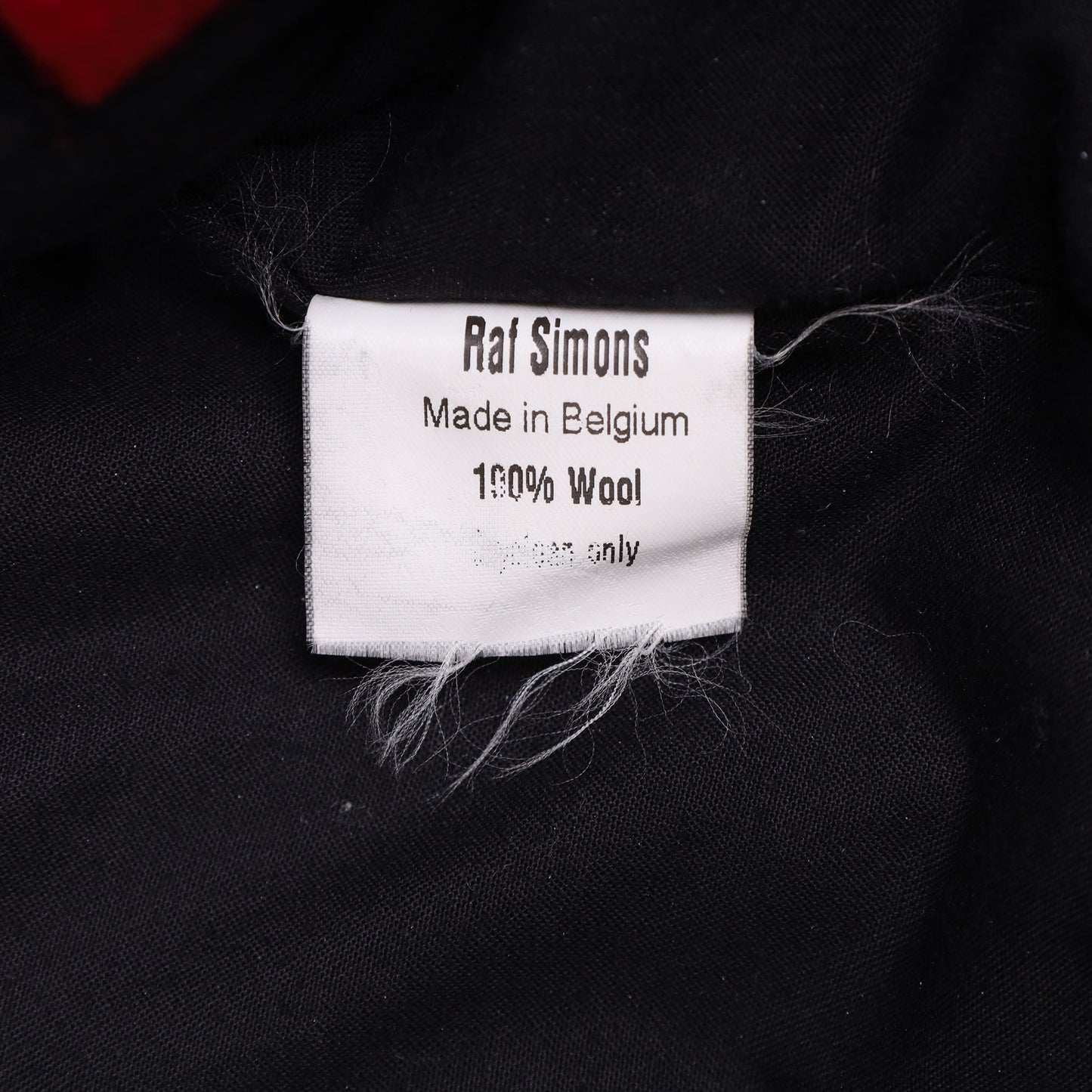 Raf Simons Autumn / Winter 2002 Red Letter Varsity Jacket
