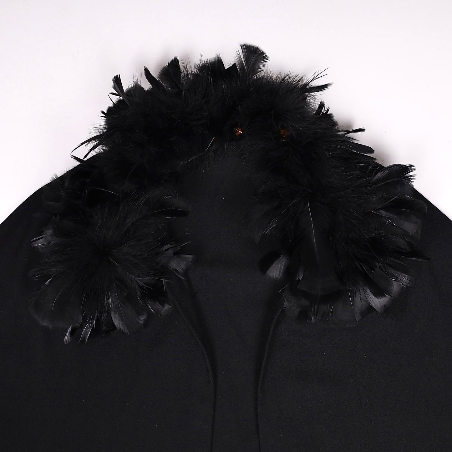 Yves Saint Laurent 1970’s Haute Couture Cape with Cockerel Feathers