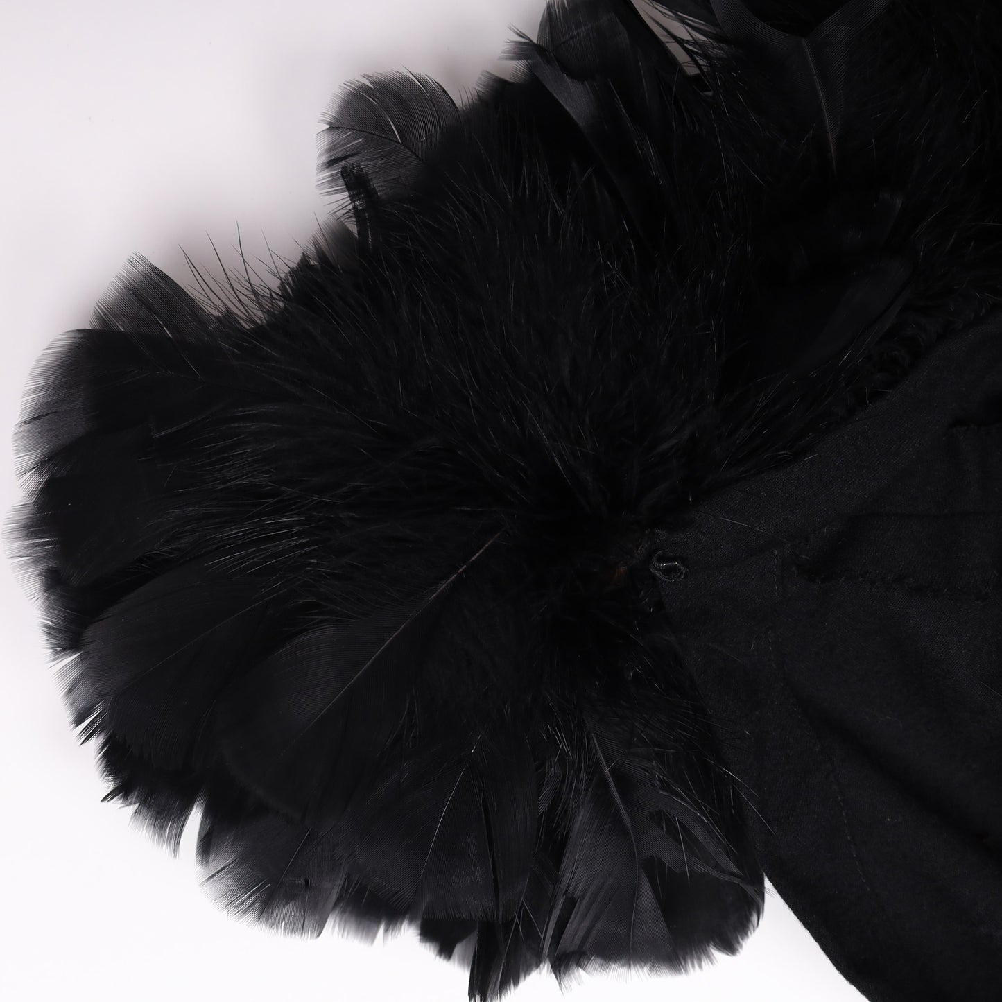 Yves Saint Laurent 1970’s Haute Couture Cape with Cockerel Feathers