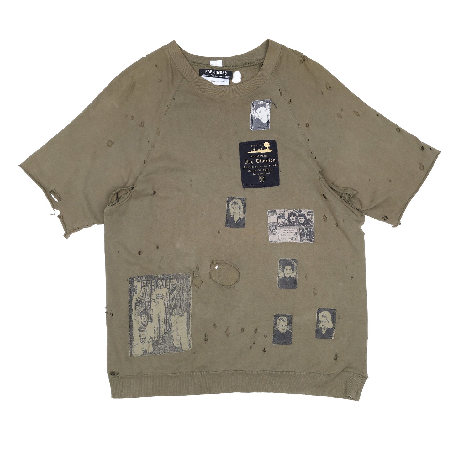 Raf Simons Autumn / Winter 2001 Patches Short Sleeve Sweatshirt