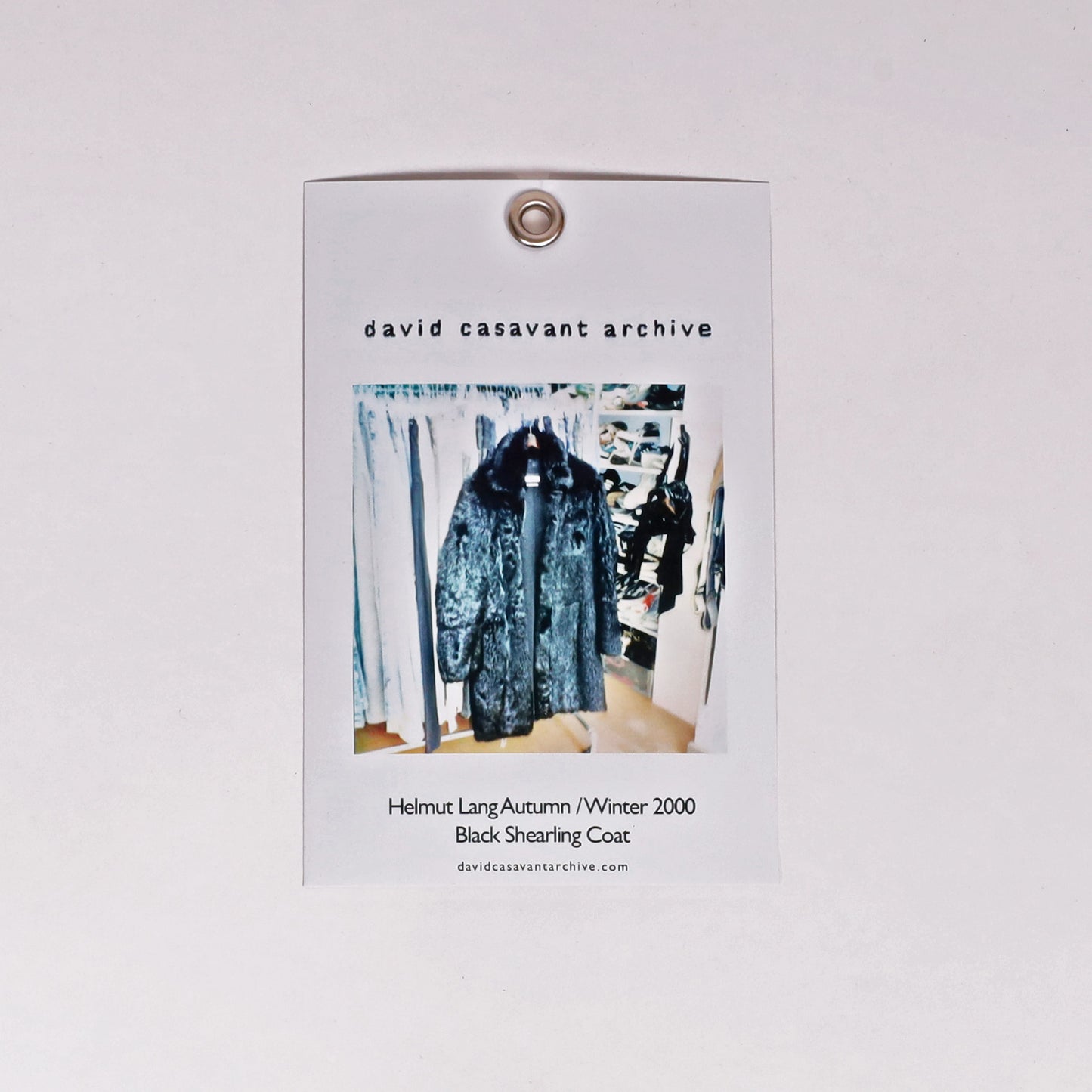 Helmut Lang Autumn / Winter 2000 Black Shearling Coat