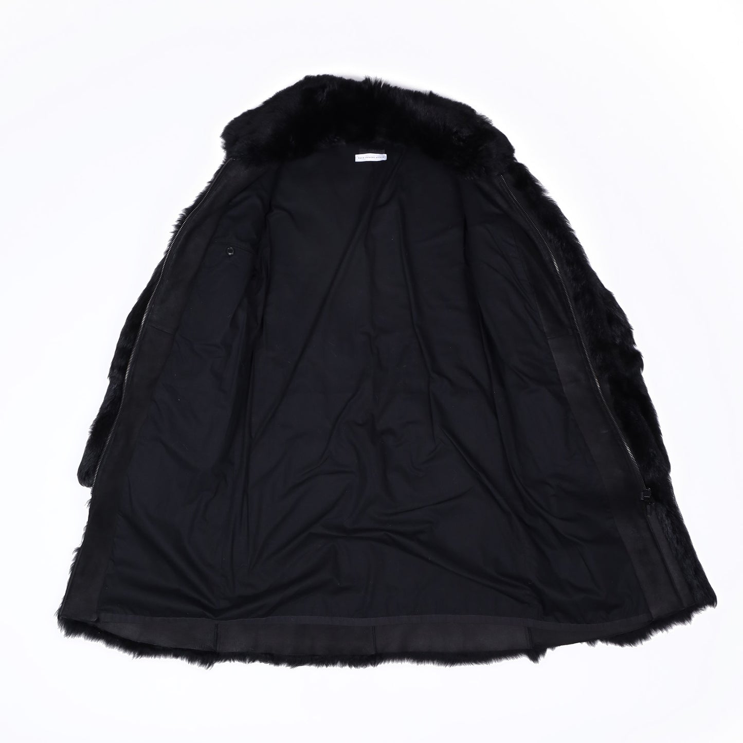 Helmut Lang Autumn / Winter 2000 Black Shearling Coat