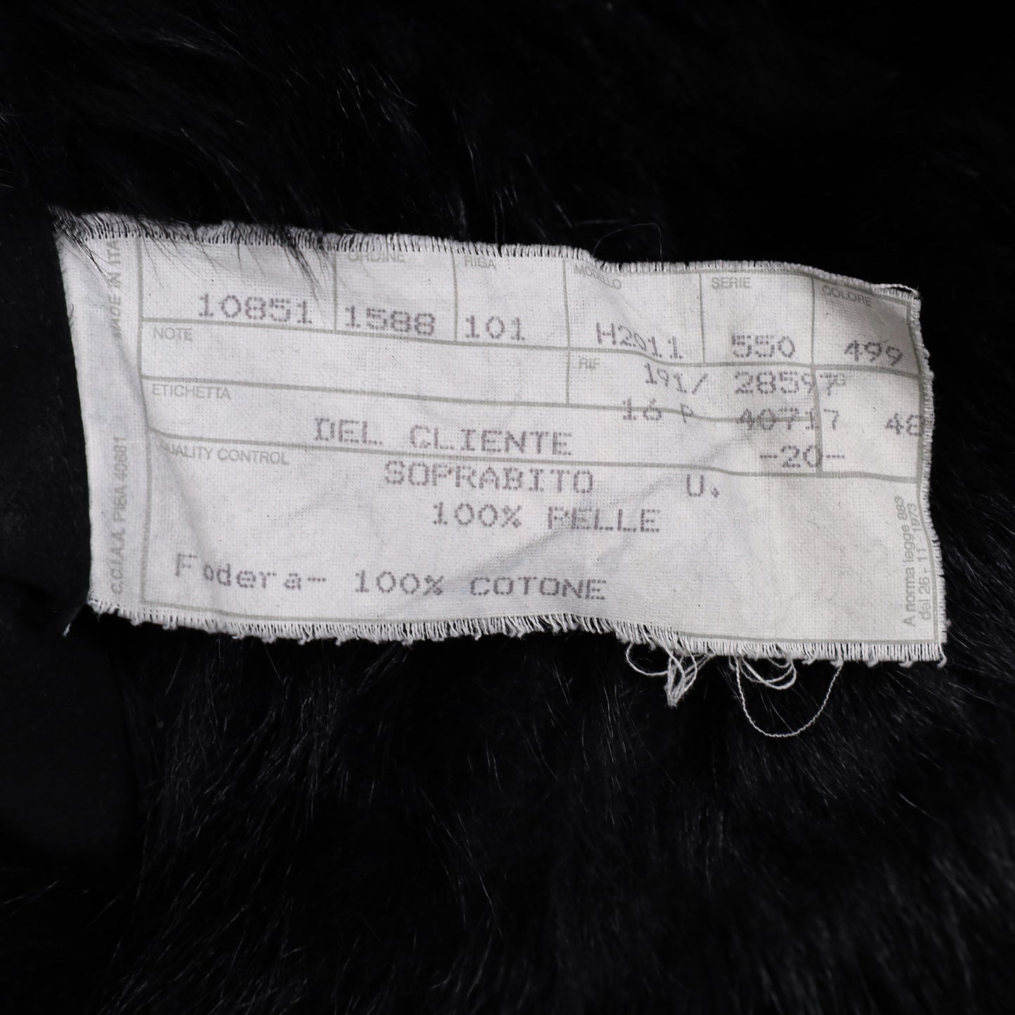 Helmut Lang Autumn / Winter 2000 Black Shearling Coat