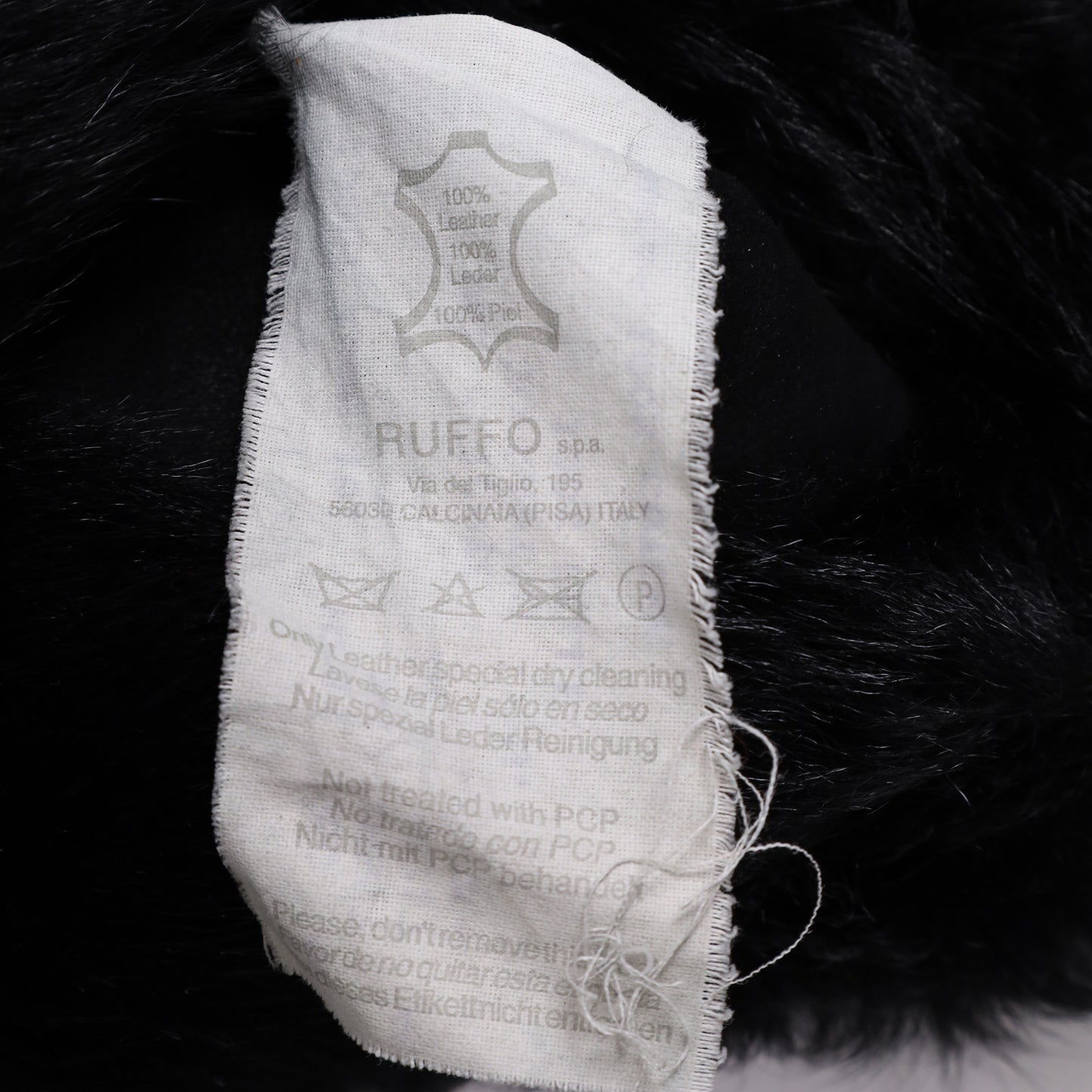 Helmut Lang Autumn / Winter 2000 Black Shearling Coat