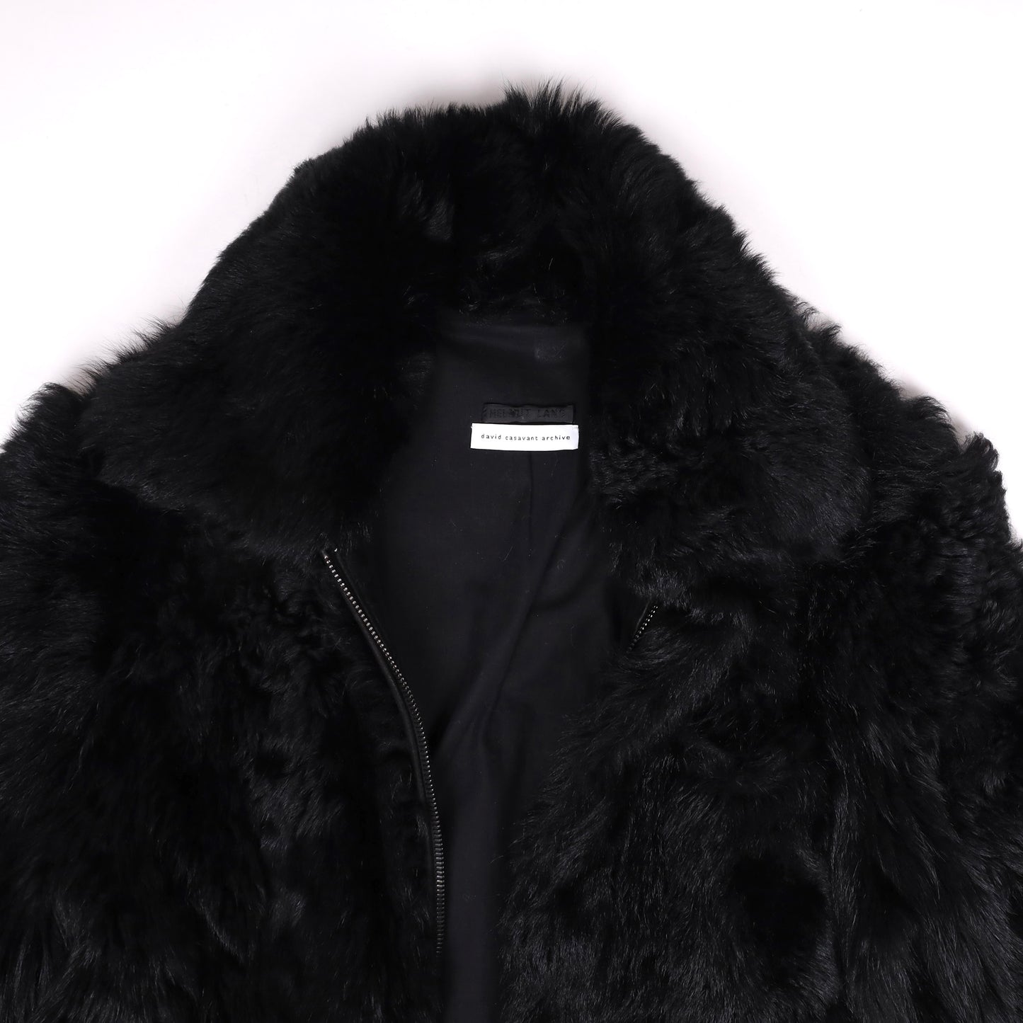 Helmut Lang Autumn / Winter 2000 Black Shearling Coat