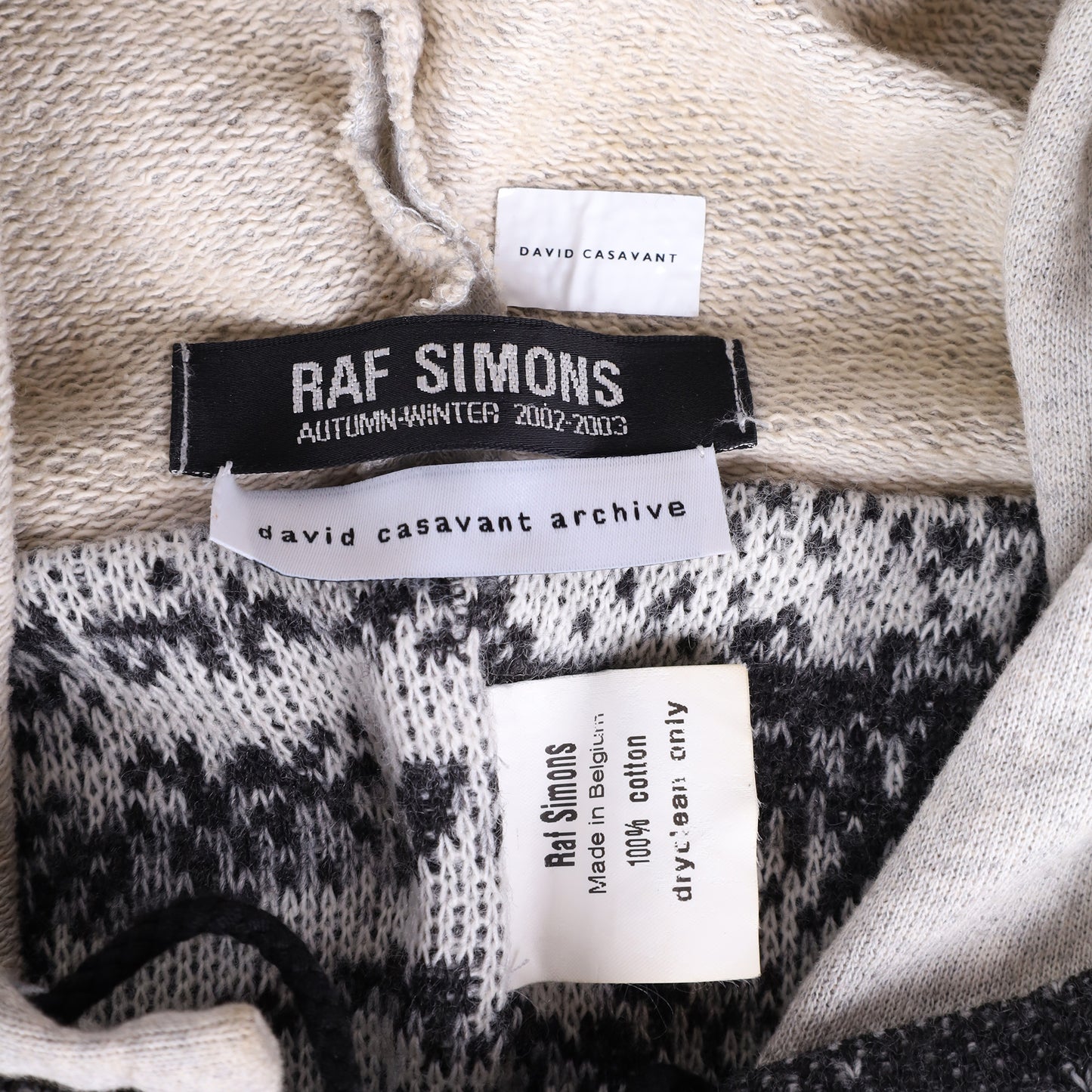 Raf Simons Autumn / Winter 2002 Virginia Creeper Digicamo Hood Scarf Balaclava