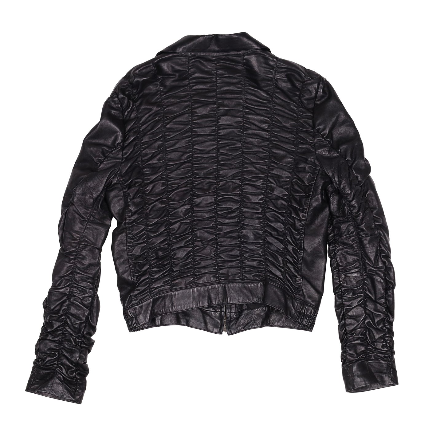 Gucci by Tom Ford Spring / Summer 2000 Ruched Leather Jacket