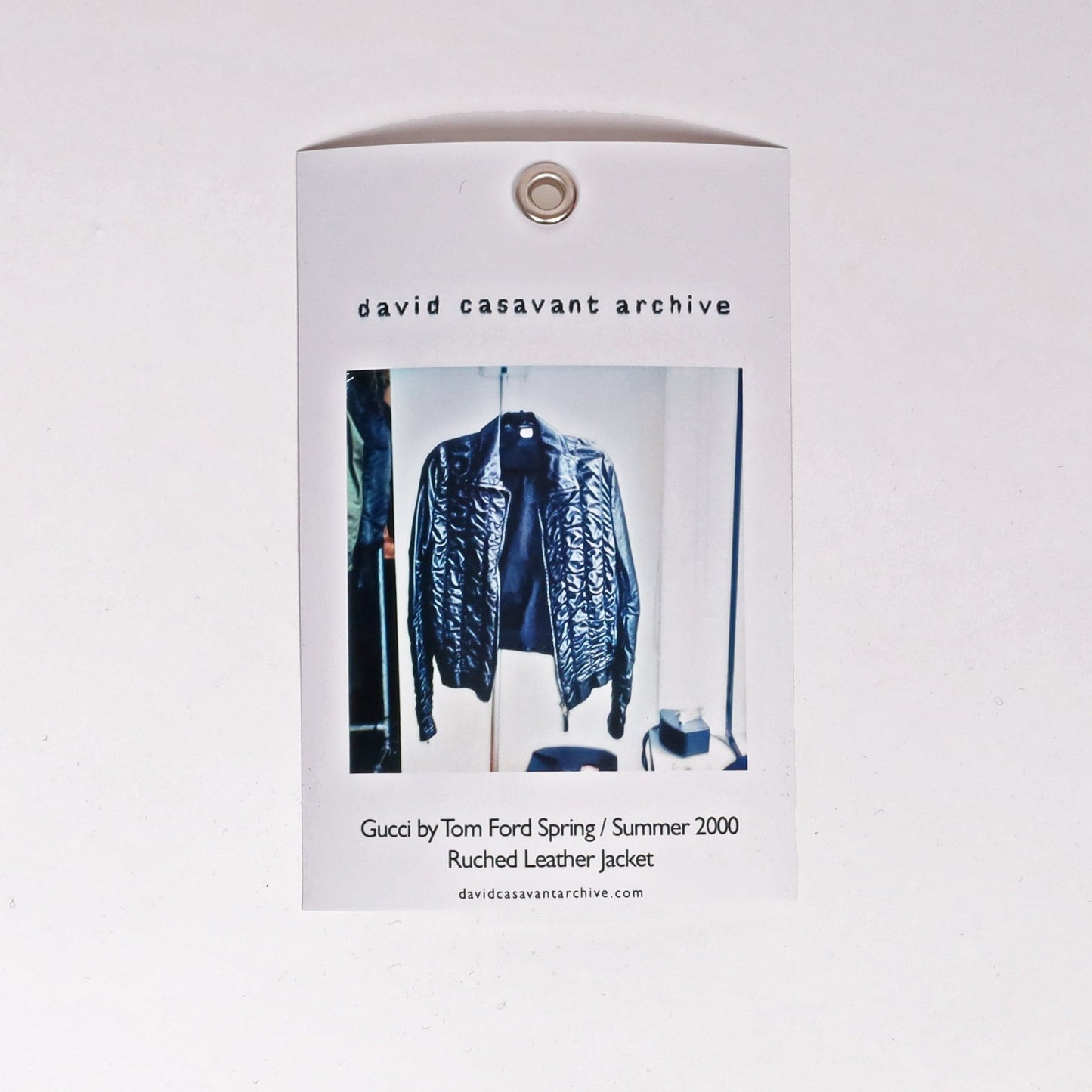Gucci by Tom Ford Spring / Summer 2000 Ruched Leather Jacket