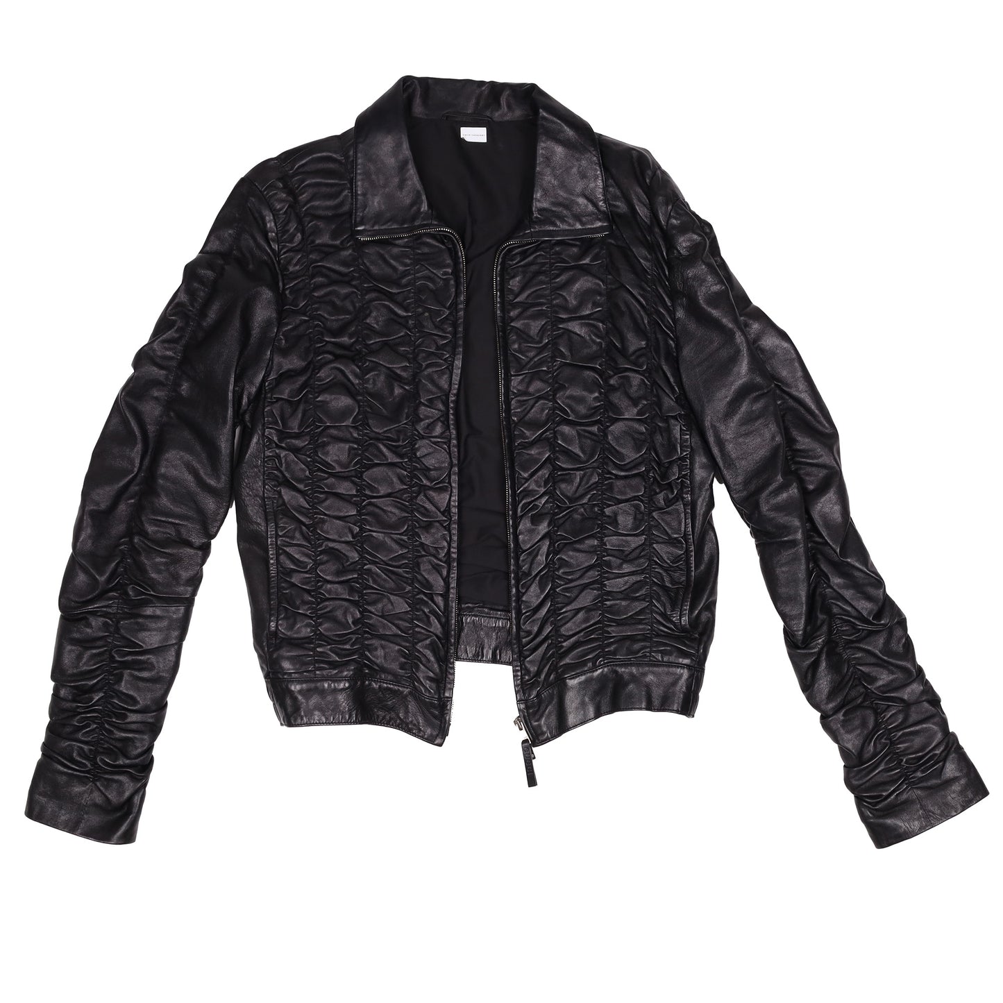 Gucci by Tom Ford Spring / Summer 2000 Ruched Leather Jacket