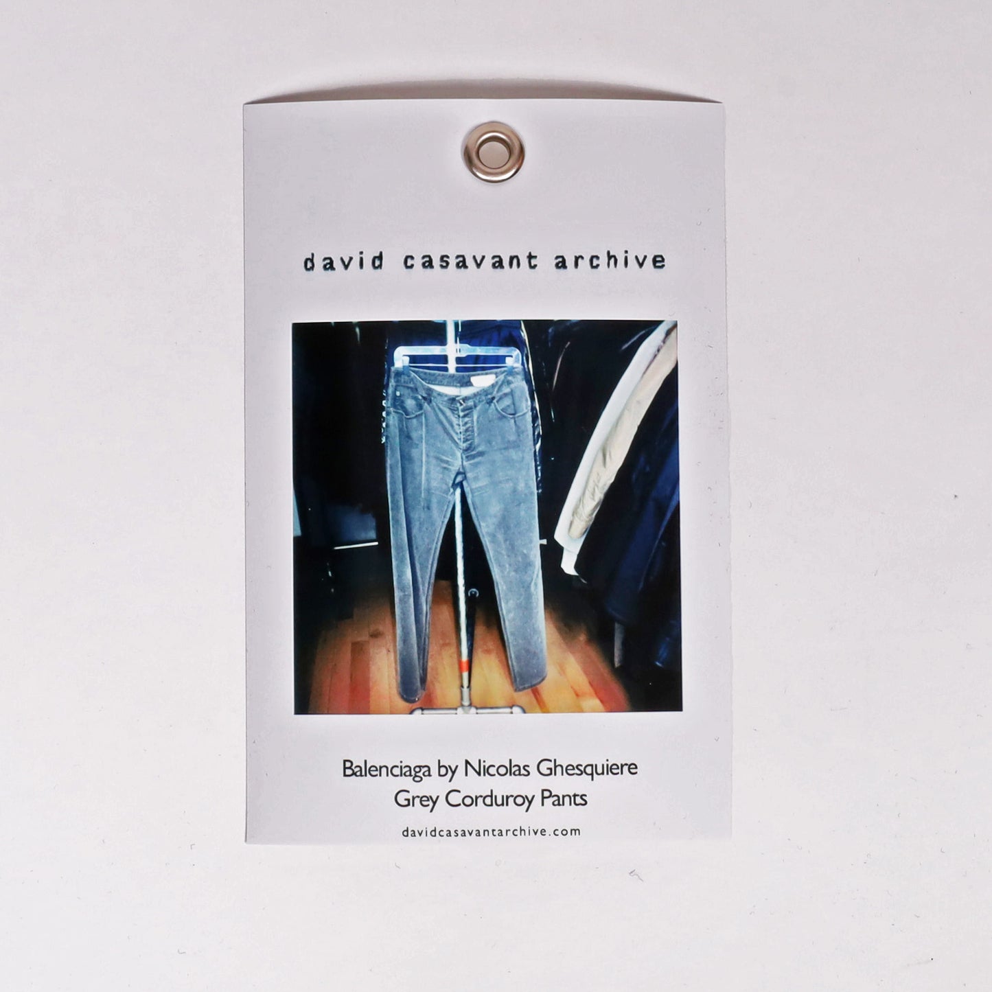 Balenciaga by Nicolas Ghesquiere Grey Corduroy Pants