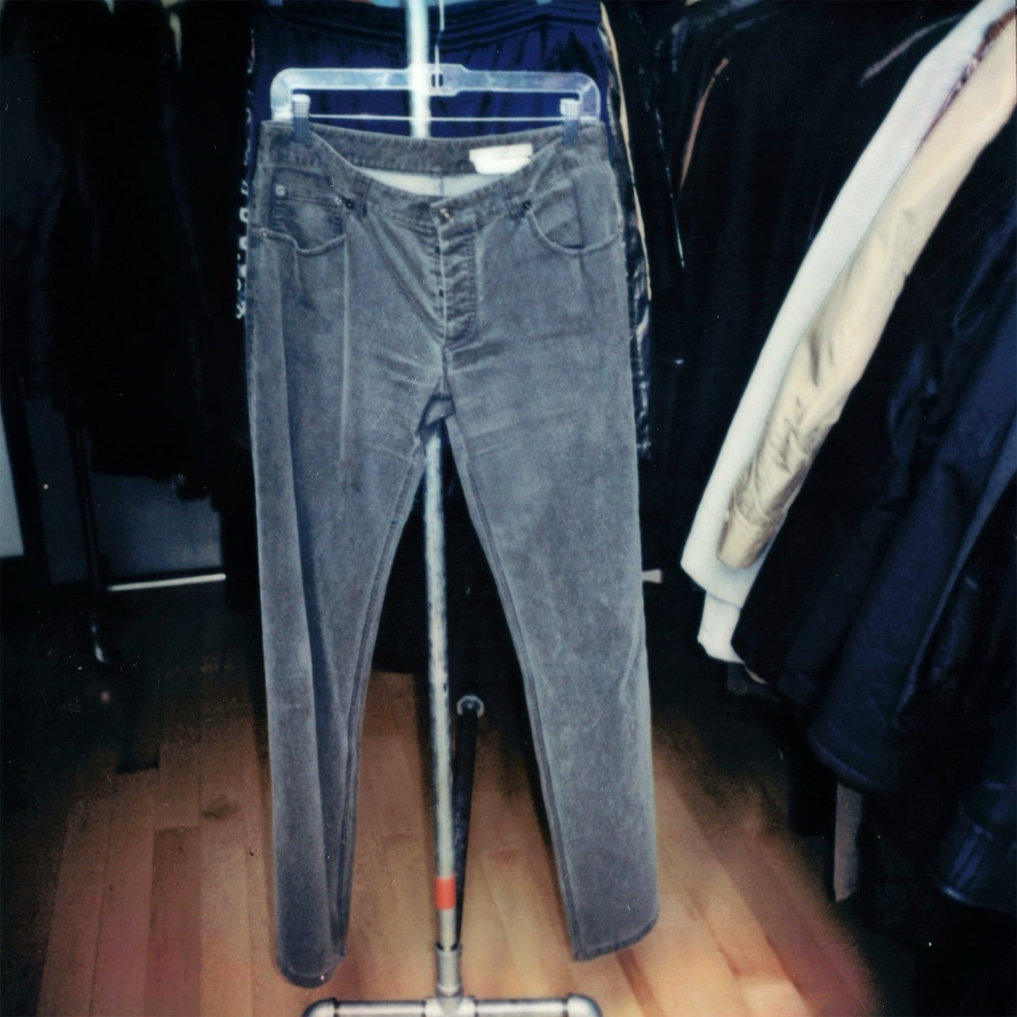 Balenciaga by Nicolas Ghesquiere Grey Corduroy Pants