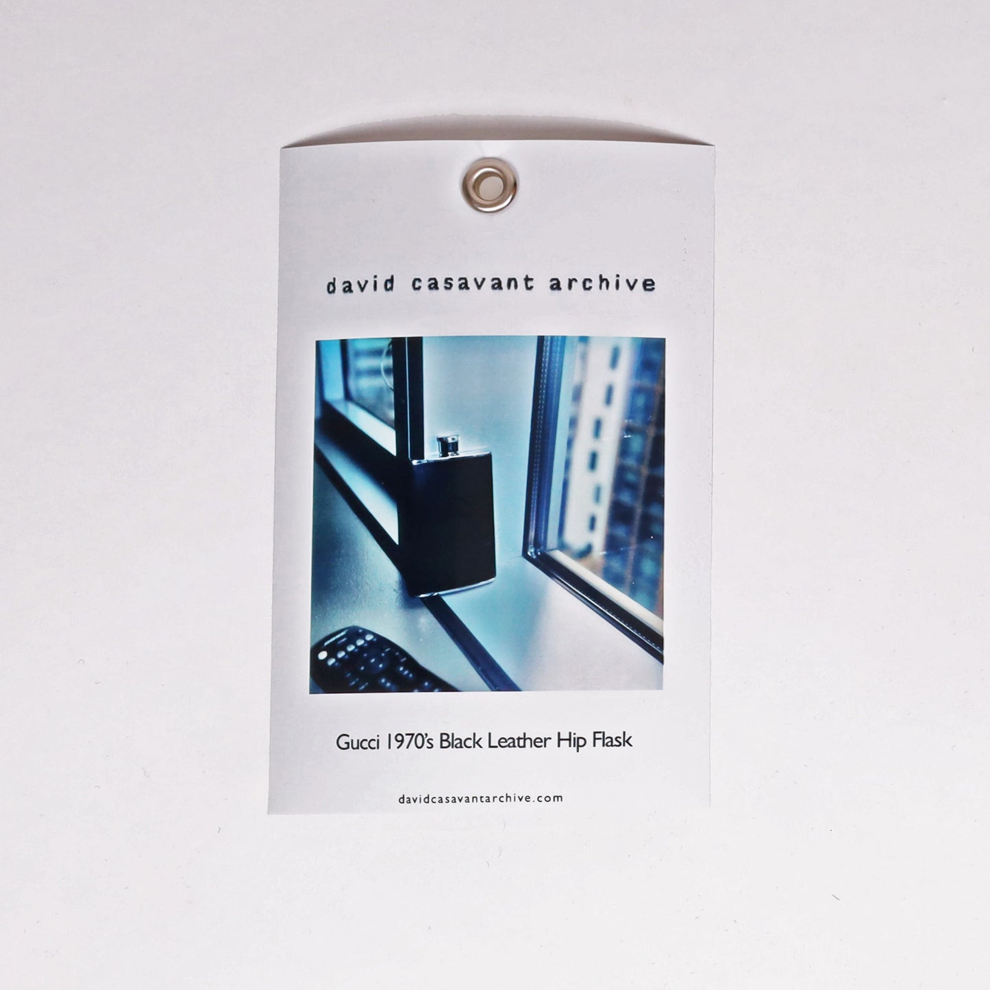 Gucci 1970’s Black Leather Hip Flask