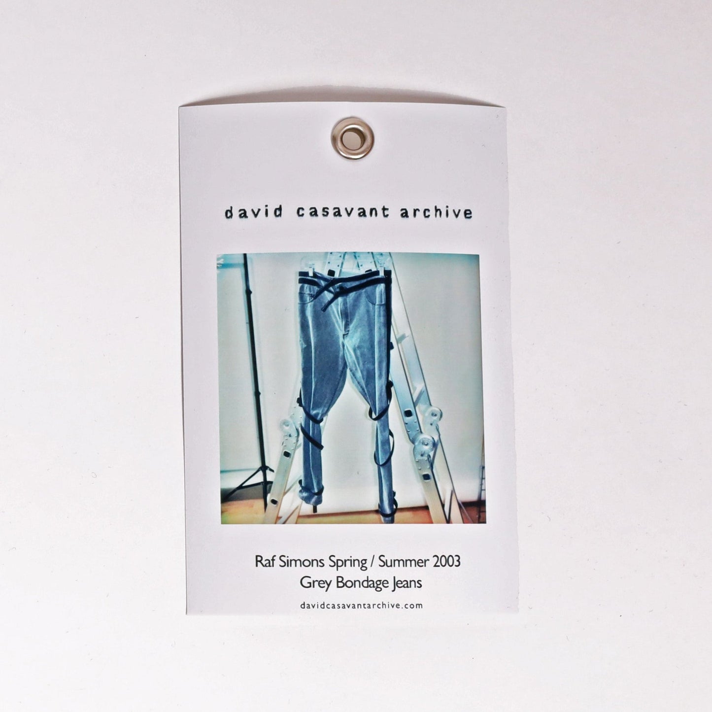Raf Simons Spring / Summer 2003 Grey Bondage Jeans