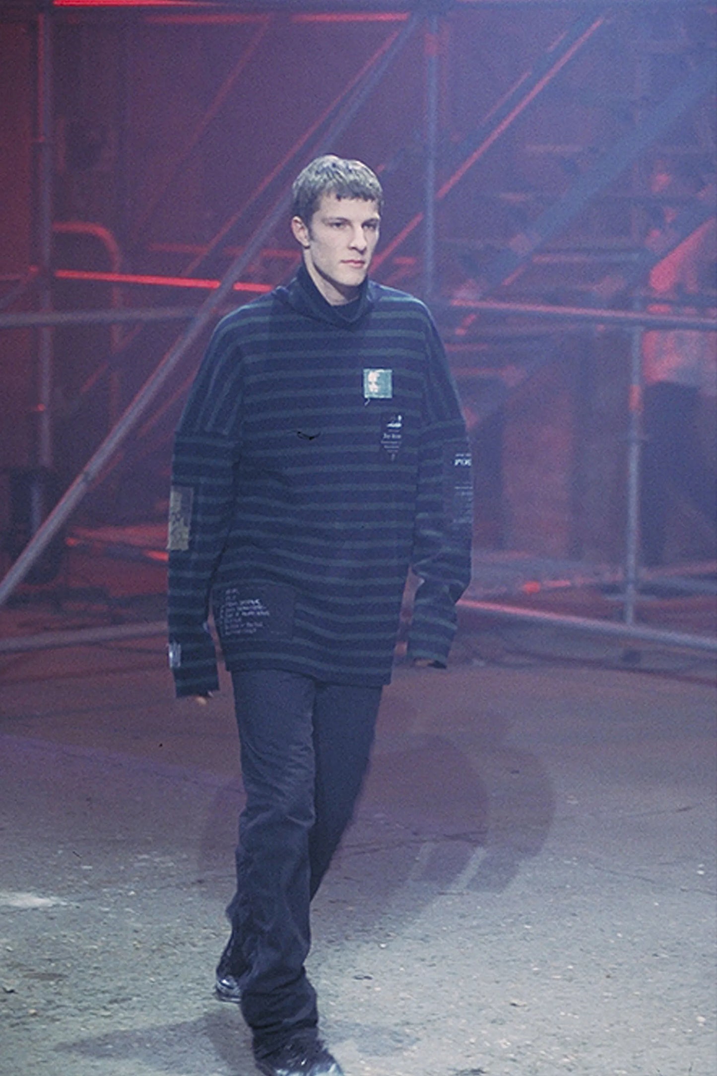 Raf Simons Autumn / Winter 2001 “Riot, Riot, Riot” Patches Sweater