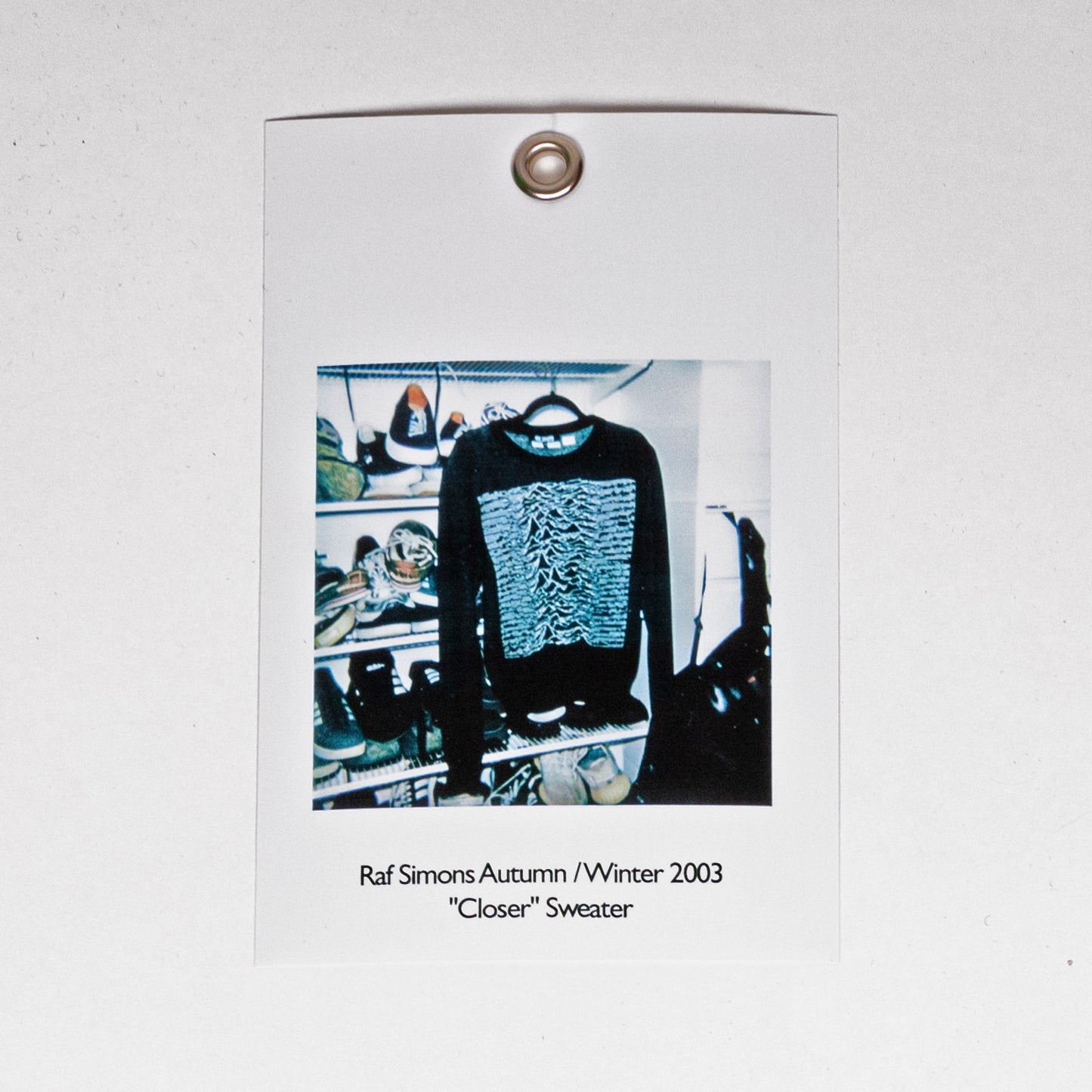 Raf Simons Autumn / Winter 2003 "Closer" Black Sweater