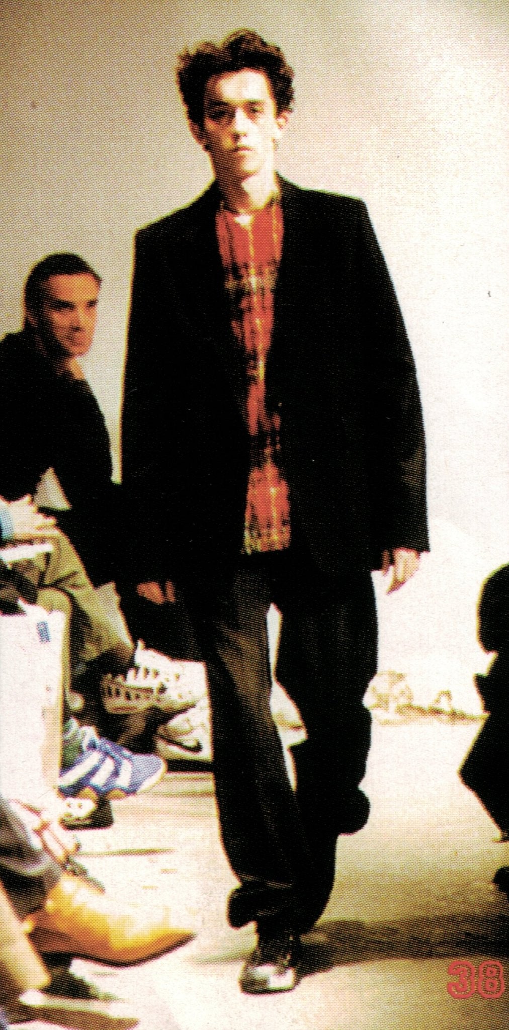 Raf Simons 1997 秋冬格子呢毛衣