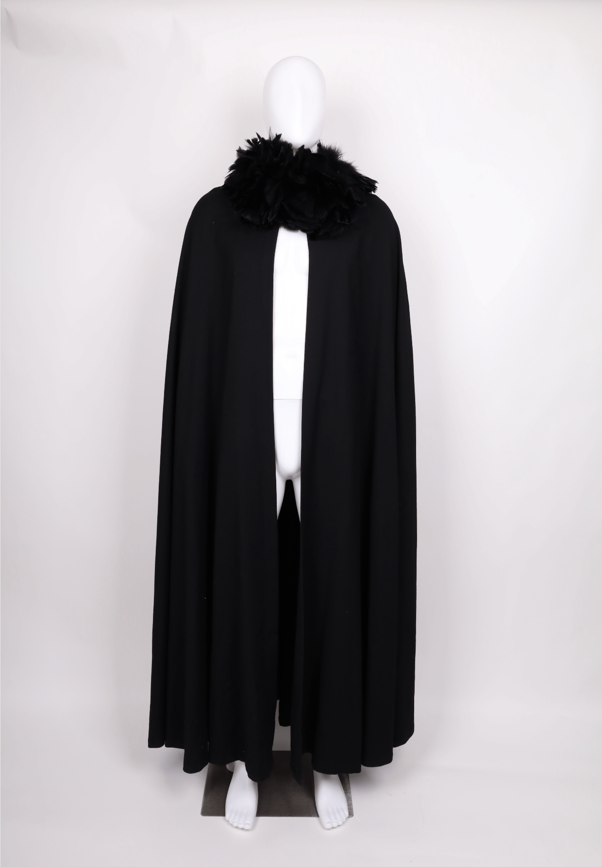 Yves Saint Laurent 1970’s Haute Couture Cape with Cockerel Feathers