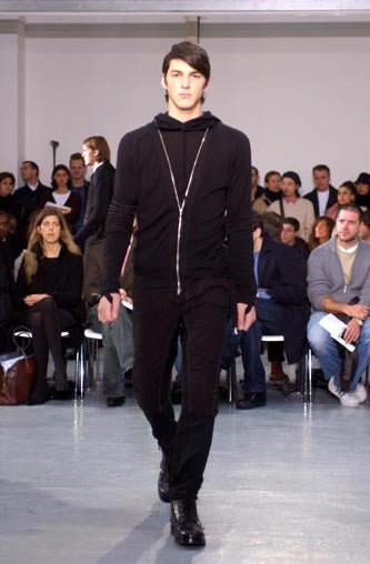 Helmut Lang Autumn / Winter 2003 Black Mohawk Hoodie