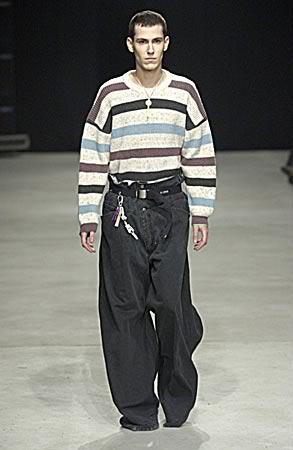 Raf Simons Autumn / Winter 2004 Waves Wide Leg Jeans