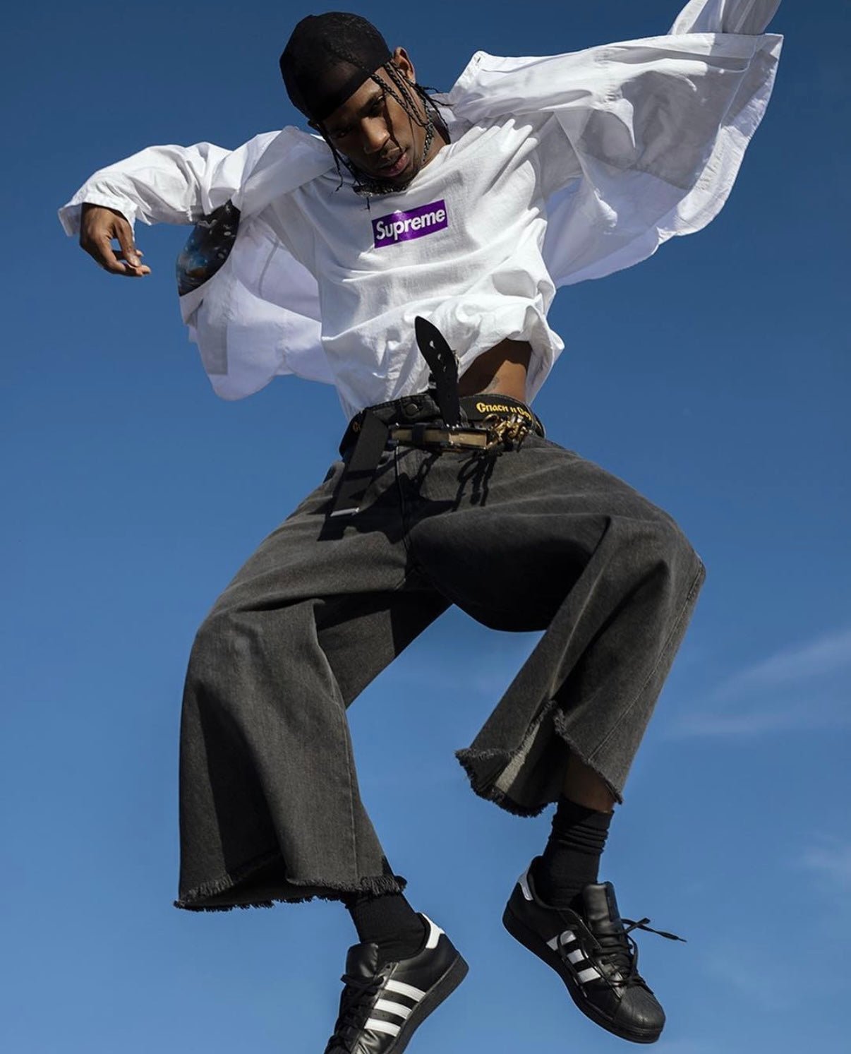 Raf Simons Autumn / Winter 2004 Waves Wide Leg Jeans