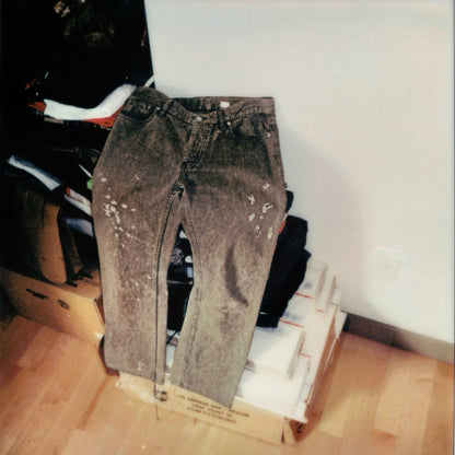 Helmut Lang Autumn / Winter 2000 Grey Classic Cut Painter Jeans