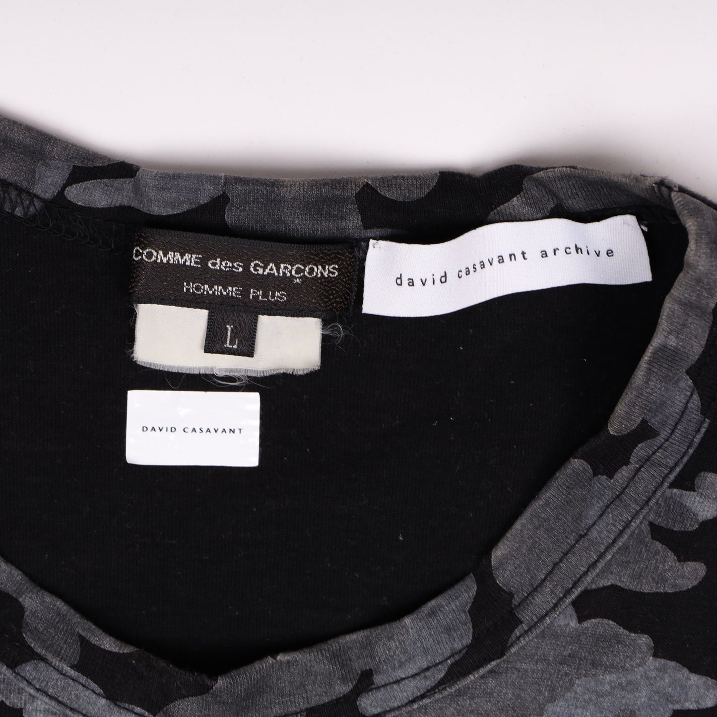 Comme des Garçons Homme Plus Black Camo T-Shirt