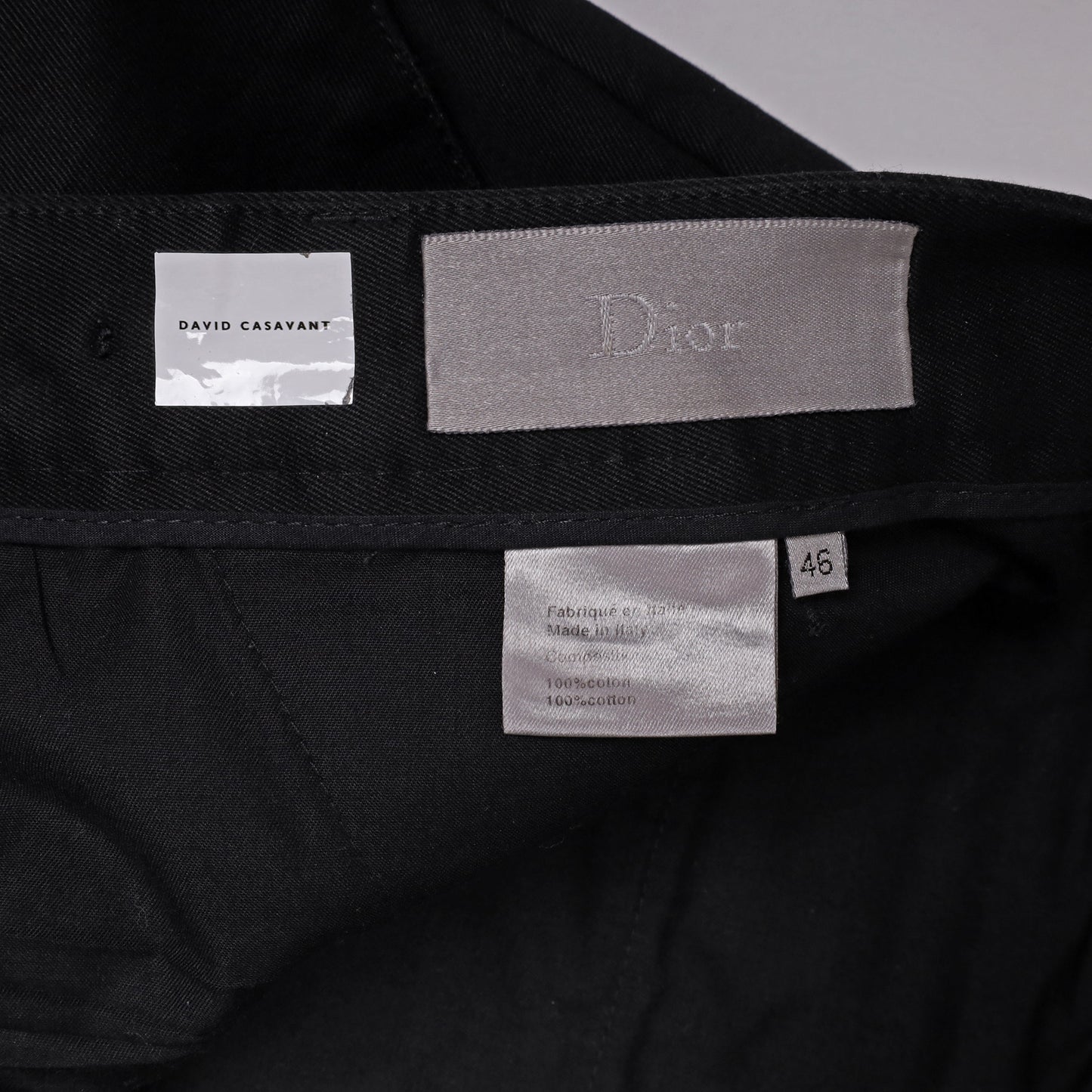 Dior Homme by Hedi Slimane Autumn / Winter 2005 Low Rise Black Pants