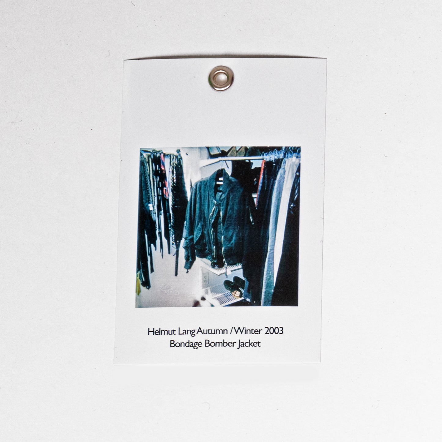 Helmut Lang 2003 秋冬 Bondage 黑色羊毛飞行员夹克