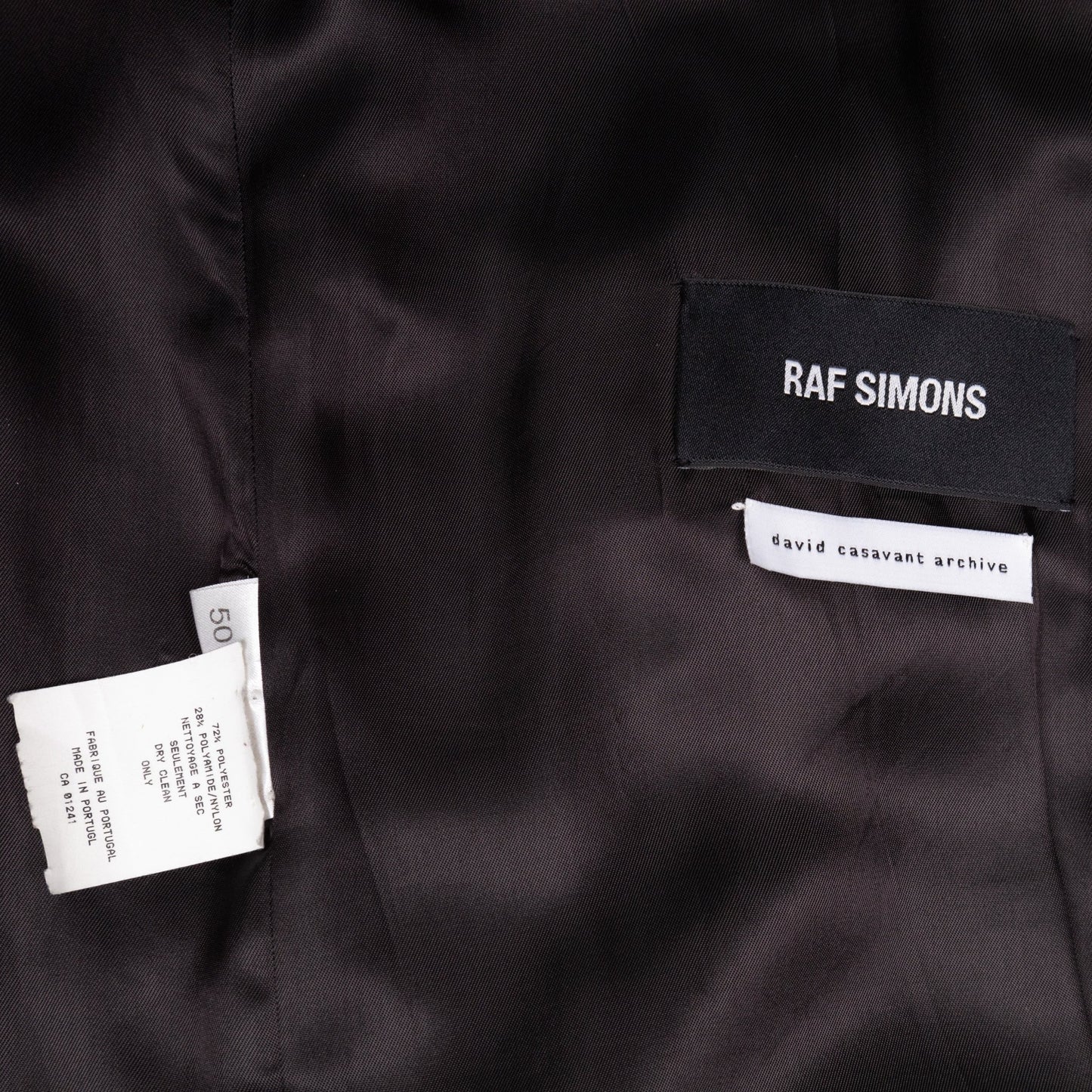 Raf Simons 가을/겨울 2012 “Muppet Fur” 블랙 코트