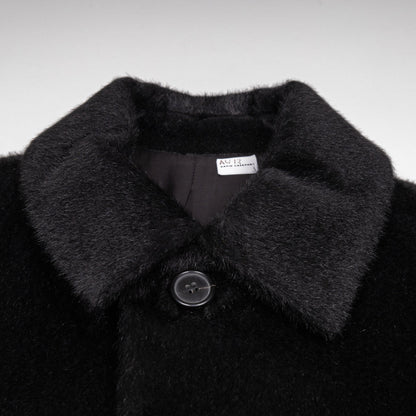 Raf Simons 가을/겨울 2012 “Muppet Fur” 블랙 코트