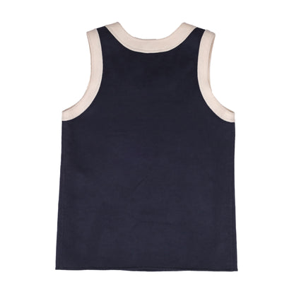 Prada Spring / Summer 2013 Blue and White Wool Tank