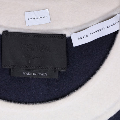 Prada Spring / Summer 2013 Blue and White Wool Tank