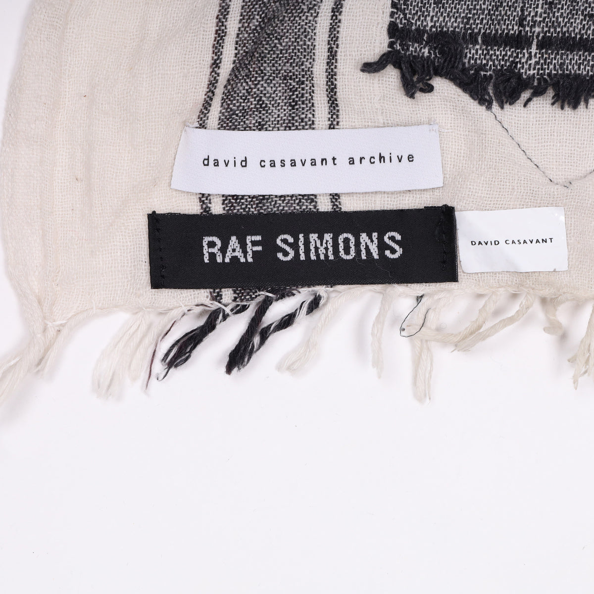 Raf Simons Autumn / Winter 2001 White Riot Riot Riot Keffiyeh Scarf ...