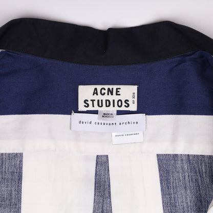 Acne Spring / Summer 2013 Blue and White Striped Collared Shirt