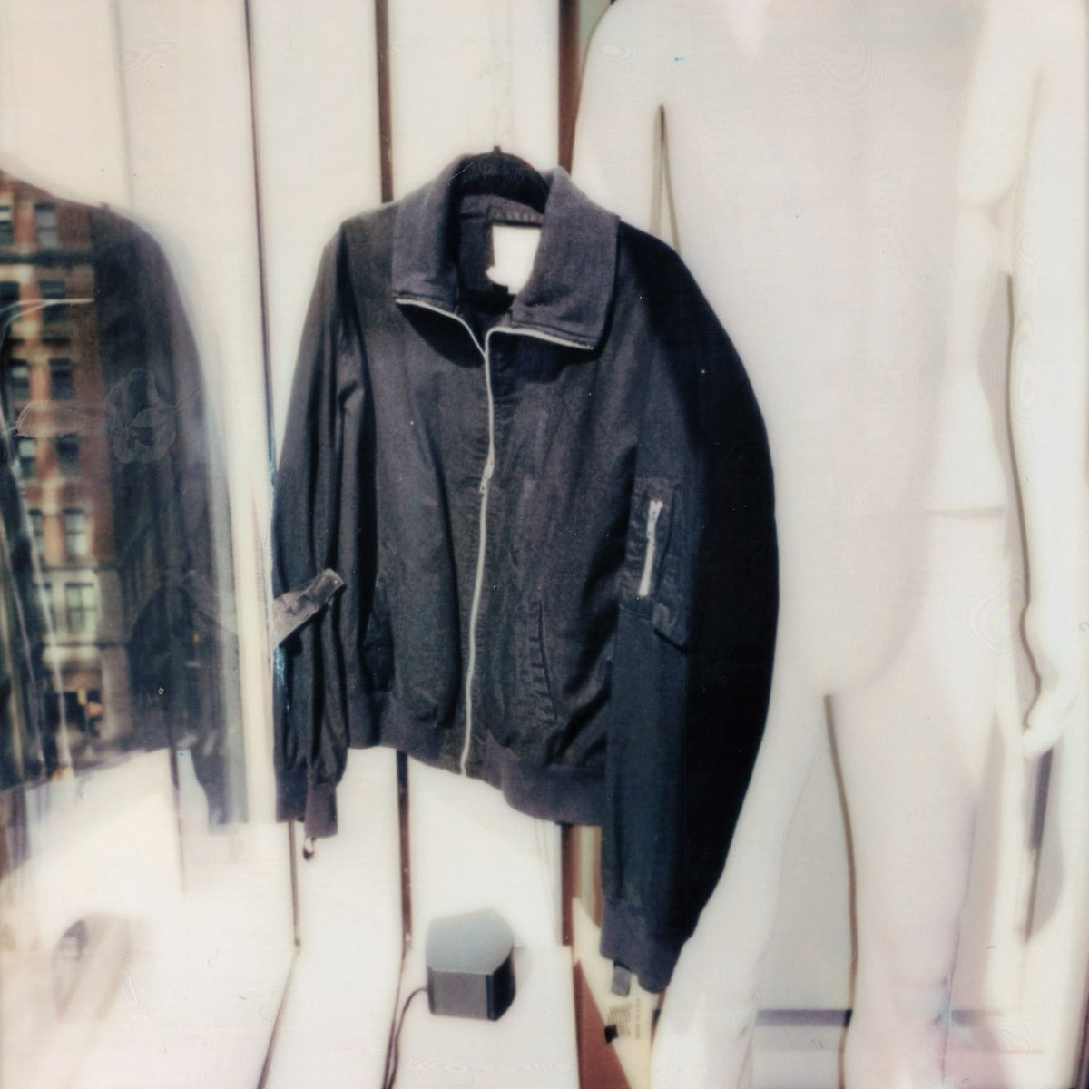 Helmut Lang Spring / Summer 1999 Black Cotton Bondage Bomber 
