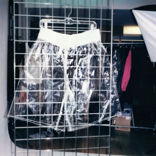 Comme des Garçons Homme Plus Clear Plastic Shorts