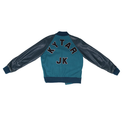 Raf Simons Autumn / Winter 2002 Turquoise Varsity Jacket