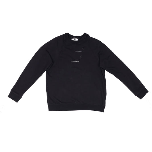Raf Simons Spring / Summer 2005 “A Promise Ring” Black Crewneck Sweatshirt