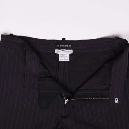 Ann Demeulemeester Black Striped Pants