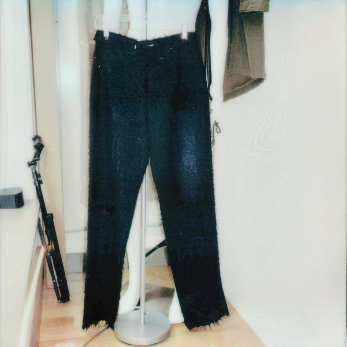 Helmut Lang Spring / Summer 1999 Textured Black Pants