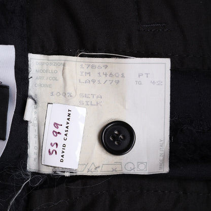 Helmut Lang Spring / Summer 1999 Textured Black Pants