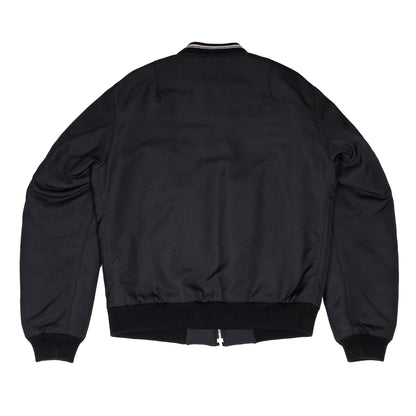 Helmut Lang Autumn / Winter 1998 Black Baseball Bomber Jacket