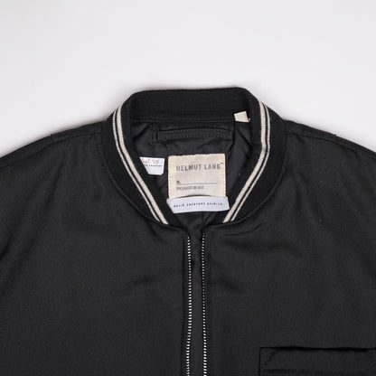Helmut Lang Autumn / Winter 1998 Black Baseball Bomber Jacket