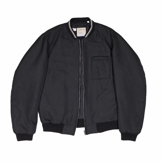 Helmut Lang Autumn / Winter 1998 Black Baseball Bomber Jacket