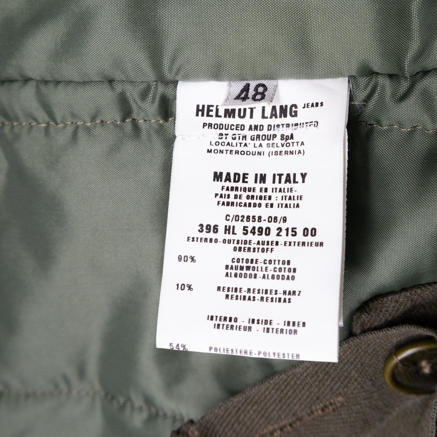 Helmut Lang Autumn / Winter 1999 Astro Biker Parka