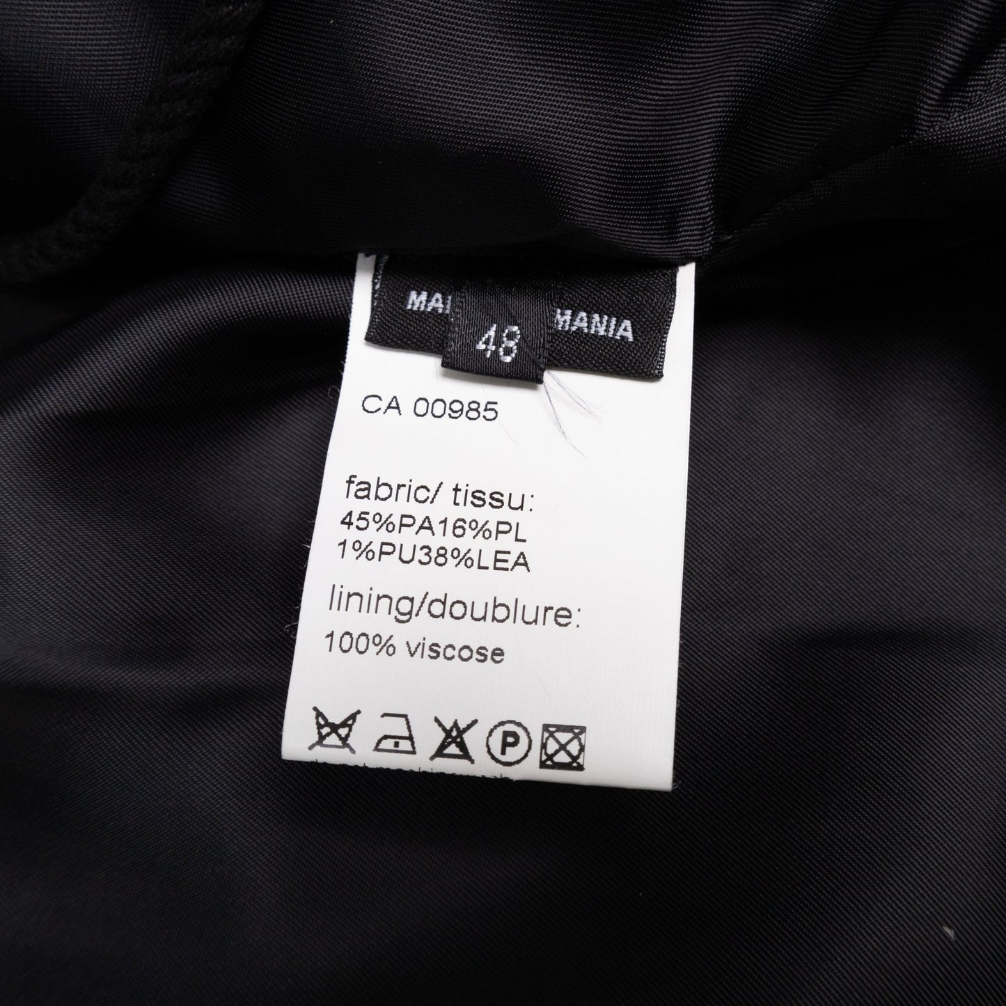 Raf Simons Autumn / Winter 2007 Black Jacket
