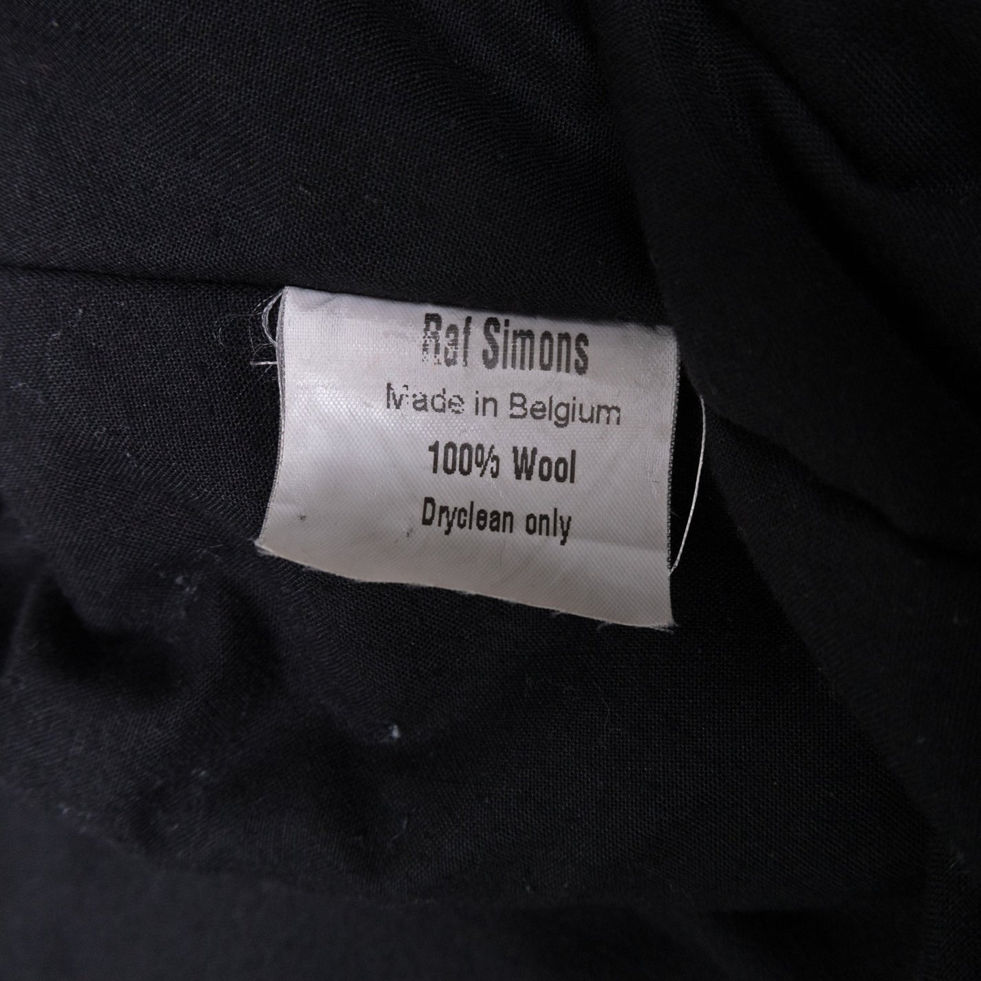 Raf Simons Autumn / Winter 2002 “Virginia Creeper” Varsity Black Lette ...